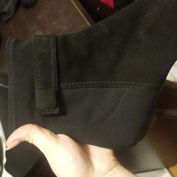 Adorable Stuart Weitzman Black Suede Sock Bootie 9.5 - Picture 6 of 6